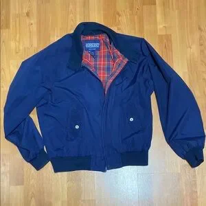 Lands' End Jackets Coats Vintage Blue Bomber Jacket Poshmark